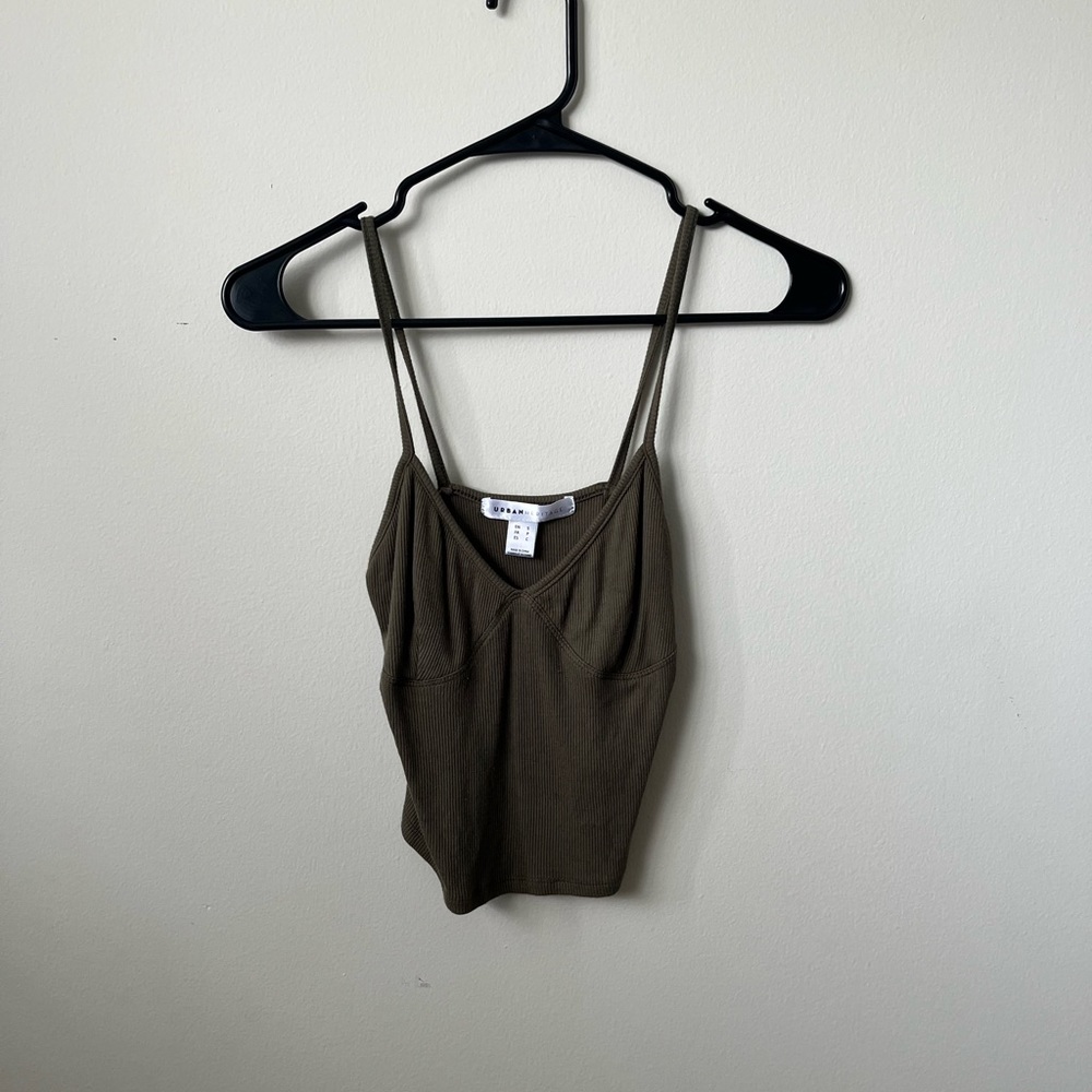 Green Crop Top